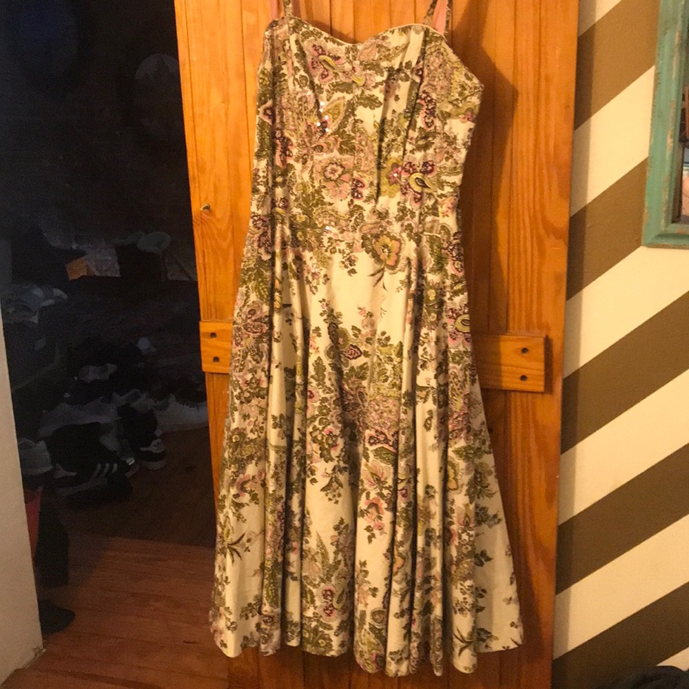 Floral Pleated Dress
